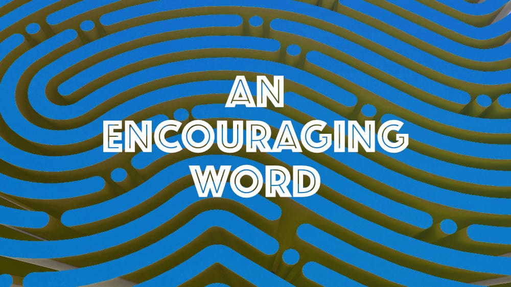 An Encouraging Word Image